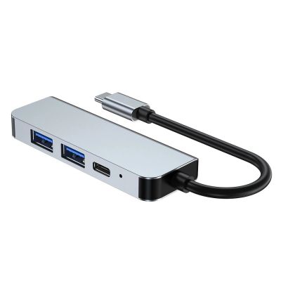 6. HUB Tech-Protect V2 4w1 USB-C - USB-A 3.0 / USB-A 2.0 / USB-C / HDMI - szary