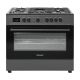 7. Kuchnia gazowo elektryczna Ravanson KWGE-K90A Cheff Modern Black (czarny)