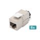 Digitus Moduł CAT 6A Keystone, ekranowany z inteligentnym menedżerem kabli - 8 szt.