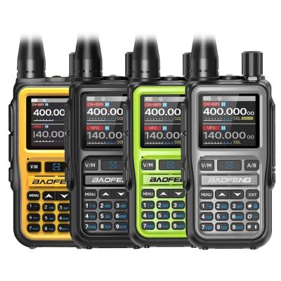 4. Krótkofalówka Baofeng UV-5R EU MINI USB-C Bluetooth VHF UHF Pasmo Lotnicze Green (antena 15cm)