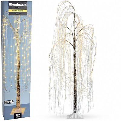 DRZEWKO DEKORACYJNE ŚWIĄTECZNE WIERZBA 220 LED WYS:150CM