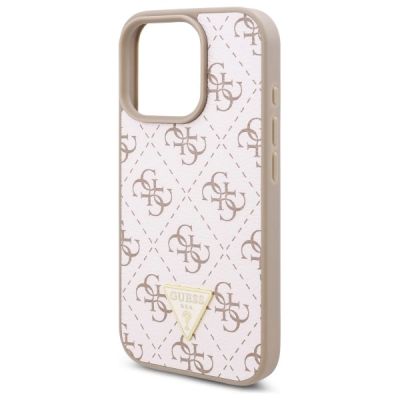 6. Etui Guess New 4G Triangle na iPhone 16 Pro - białe