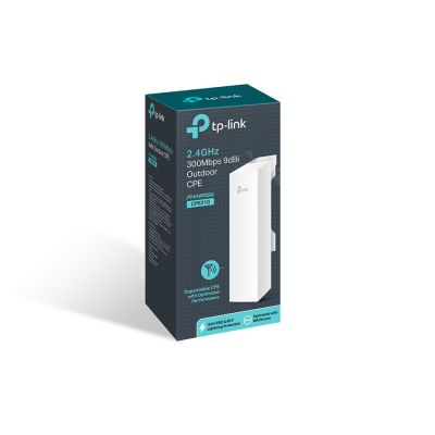 13. Access Point TP-LINK CPE210 OUTDOOR  (11 Mb/s - 802.11b, 150 Mb/s - 802.11n, 300 Mb/s - 802.11n, 54 Mb/s - 802.11g)