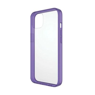 4. Etui PanzerGlass ClearCase antybakteryjne z certyfikatem Military Grade na iPhone 13 / 14 / 15 - przezroczysto-fioletowe