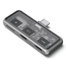 Satechi USB-C PD Mobile XR Hub i czytnik kart MicroSD gwiezdny szary