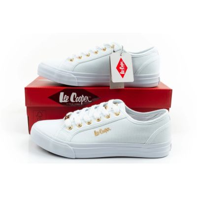 10. Lee Cooper buty sportowe damskie trampki modne białe wygodne