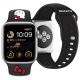 4. Pasek Hello Kitty Silicone Kitty Head na Apple Watch 42/44/45/49mm - czarny