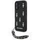 Etui Karl Lagerfeld Saffiano Crystals w/Chain na iPhone 16 - czarne