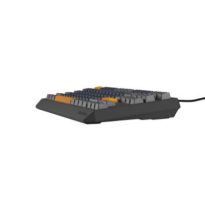 17. GENESIS THOR 230 TKL klawiatura Gaming USB + RF Wireless + Bluetooth QWERTY Czarny, Niebieski, Szary, Pomarańczowy