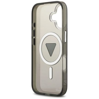 7. Etui Guess IML Gradient Triangle Logo MagSafe na iPhone 17 - czarne