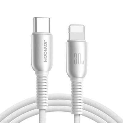 Kabel Joyroom S-A51 Cutting-Edge Series 30W USB-C - Lightning 1,2m - jasnoszary