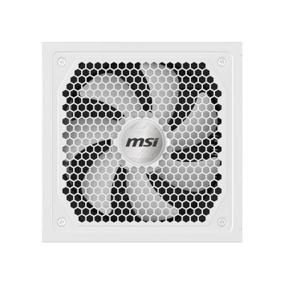 3. MSI MAG A1000GL PCIE5 WHITE moduł zasilaczy 1000 W 24-pin ATX ATX Biały