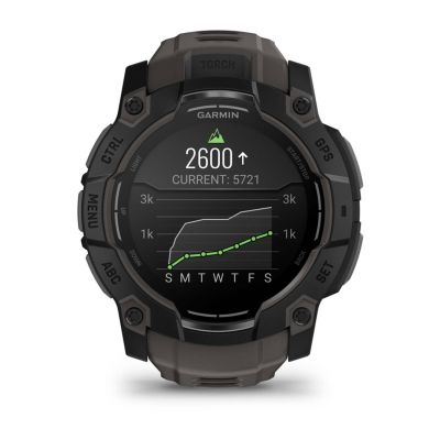 8. Zegarek Garmin Instinct 3 – 50 mm AMOLED Black met charcoal band