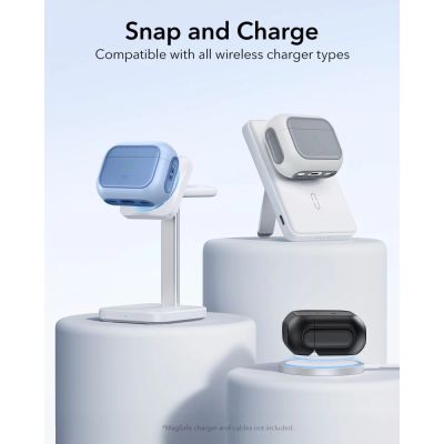 3. Etui ESR Orbit Halolock MagSafe na AirPods Pro - niebieskie
