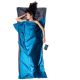 12. Wkładka do śpiwora Cocoon TravelSheet Silk, rhino/cornflower