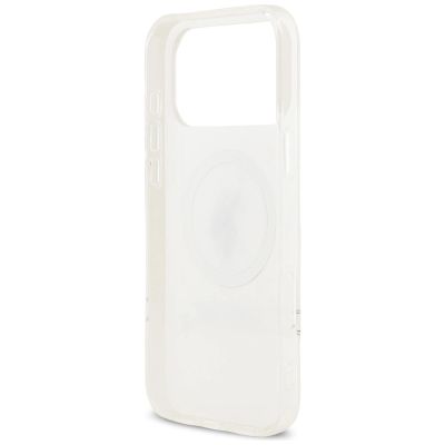 7. Etui US Polo DH and Bottom Stripe Logo MagSafe na iPhone 17 Pro Max - białe