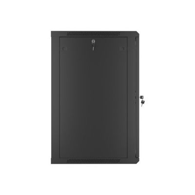 9. Szafa rack Lanberg WF01-6618-10B (18U; 901mm / 600mm / 600 mm; wisząca; Szklane; 19''; kolor czarny)