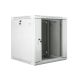 Szafa rack Lanberg WF01-6612-10S (12U; 635mm / 600mm / 600 mm; wisząca; Szklane; 19''; kolor szary)