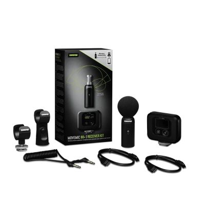 8. Shure MV88+W-KIT-Z6 - Bezprzewodowy mikrofon stereo z odbiornikiem nakamerowym