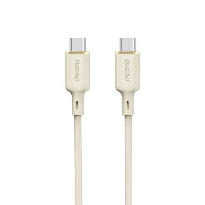 Kabel Dudao L7SCC USB-C - USB-C 100W 2m - beżowy