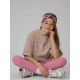 3. T-shirt oversize z nadrukiem dziewczęcy 4F 4FJRAW26TTSHF4242-83S
