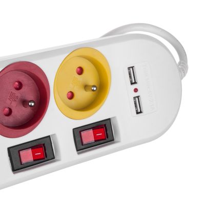 10. MACLEAN LISTWA ZASILAJĄCA 4 GNIAZDA 2XUSB MCE229W