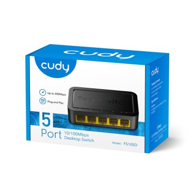 3. Switch CUDY FS105D 5-Port 10/100