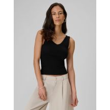 Top slim z prążkowanej dzianiny damsk 4F 4FRSS26TSLEF337-20S