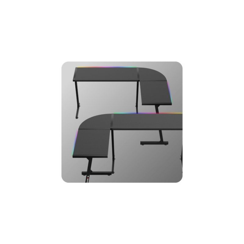 12. Biurko gamingowe Huzaro Hero 6.0 Black RGB