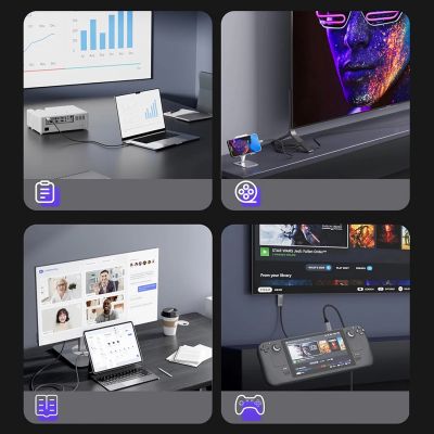9. Kabel Wozinsky WCCH-01 USB-C - HDMI 4K 60Hz 1,8m - czarny