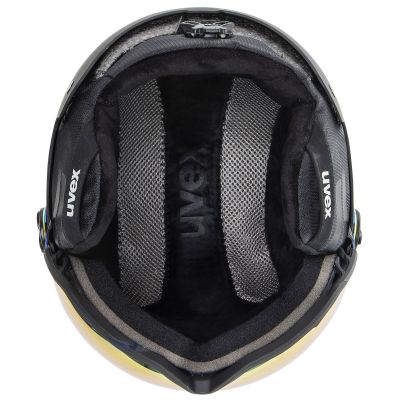 6. Kask narciarski unisex Uvex Wanted visor z aktywnym systemem wentylacji czarny (56/6/262/10)