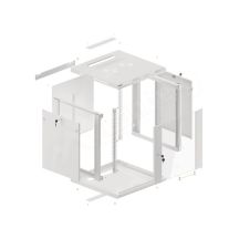 Lanberg WF01-6612-10S stojak 12U Szafa wisząca Szary