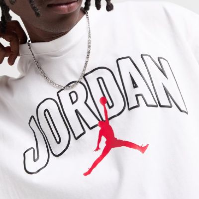3. Koszulka męska Air Jordan Brooklyn Arch Logo T-shirt Biała - IB7347-100