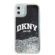 8. Etui DKNY Liquid Glitter Big Logo na iPhone 11 / Xr - czarne