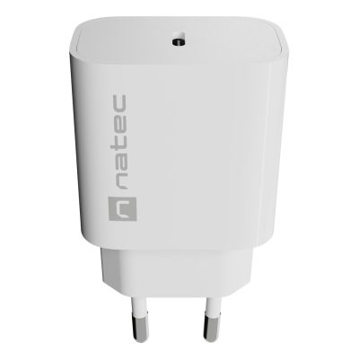 9. NATEC ŁADOWARKA SIECIOWA RIBERA 1X USB-C 20W BIAŁA