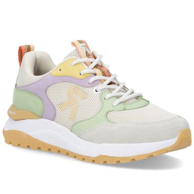 Półbuty damskie sneakersy beżowe Rieker W2506-60