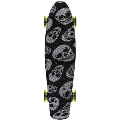 3. Deskorolka Meteor Multikolor Skulls  22607