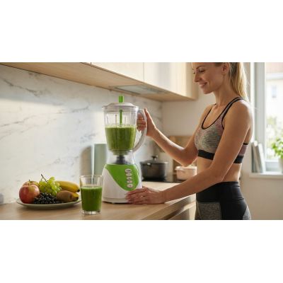 8. Blender kielichowy Esperanza PINA COLADA EKM023G (350W; kolor biały)