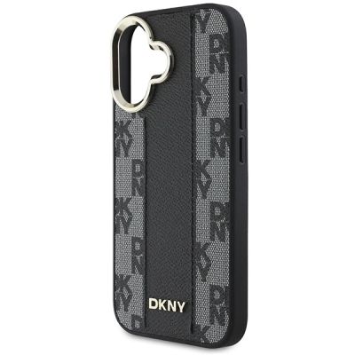6. Etui DKNY Checkered Pattern Magsafe na iPhone 16 - czarne