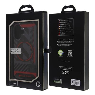 7. Etui Audi IML Sport MagSafe na iPhone 16 6.1" - czarne