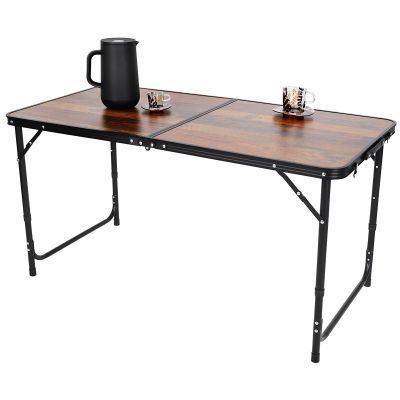 2. STOLIK TURYSTYCZNY SKŁADANY KEMPINGOWY 120X60X70/62/55CM DREWNO
