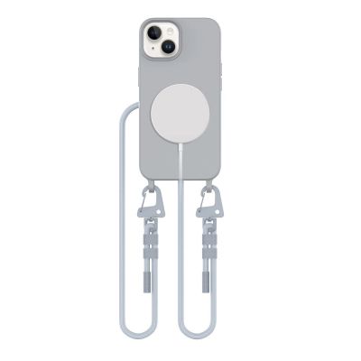 Etui Tech-Protect MagNecklace MagSafe na iPhone 15 - szare