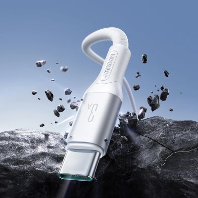 4. Kabel Joyroom S-A28 Flash Series 3A USB-A - USB-C 2m - biały