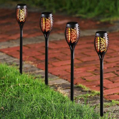 12. POCHODNIA LAMPA SOLARNA TAŃCZĄCE PŁOMYKI 12 LED SMD 7x7x50CM