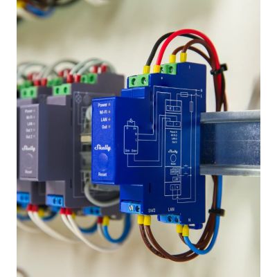 Shelly SHELLY_PRO_DIMMER_0/1-10V_PM ściemniacz Wbudowany Ściemniacz światła Niebieski