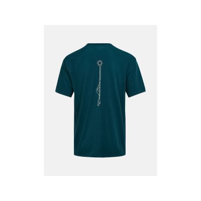 2. Koszulka męska PEAK PERFORMANCE M Wool-Blend Shortsleeve kolor zielony