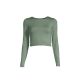 Koszulka CASALL Crop Long Sleeve dusty green