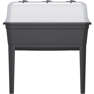 2. SZKLARNIA STOJĄCA ROZSADNIK RESPANA SET ECOLINE 74,6x77,7x36,8CM ANTRACYT