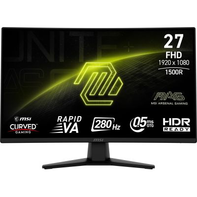 6. MSI MAG 274CXF monitor komputerowy 68,6 cm (27") 1920 x 1080 px Full HD Czarny