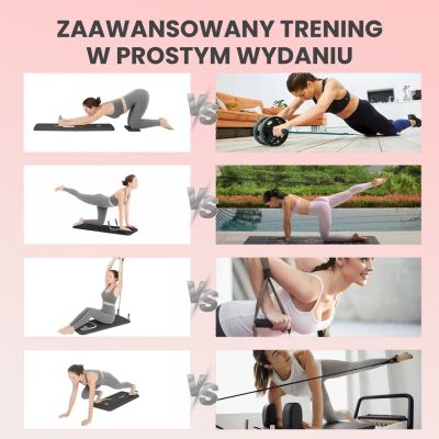 8. Extralink | Deska do pilatesu | reformer do ćwiczeń brzucha pompki